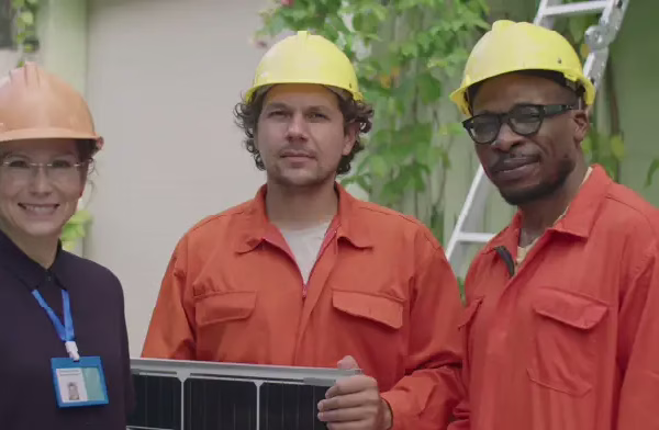 engineers-builders-contractors-explaining-showing-teaching their customers